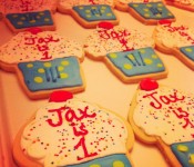 Jax 1st bday cookies