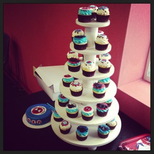 spiderman cupcake tower